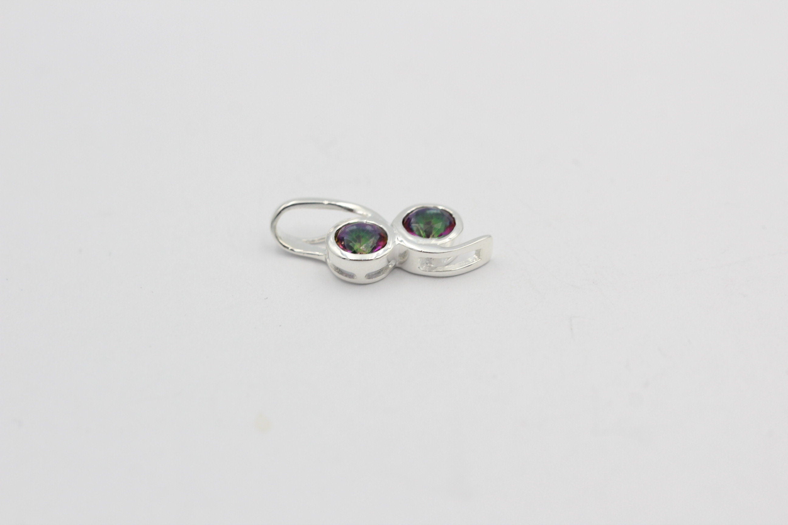 Edler 1,2 Carat Mystik Toaps Anhänger 925 Silber Collier Anhänger