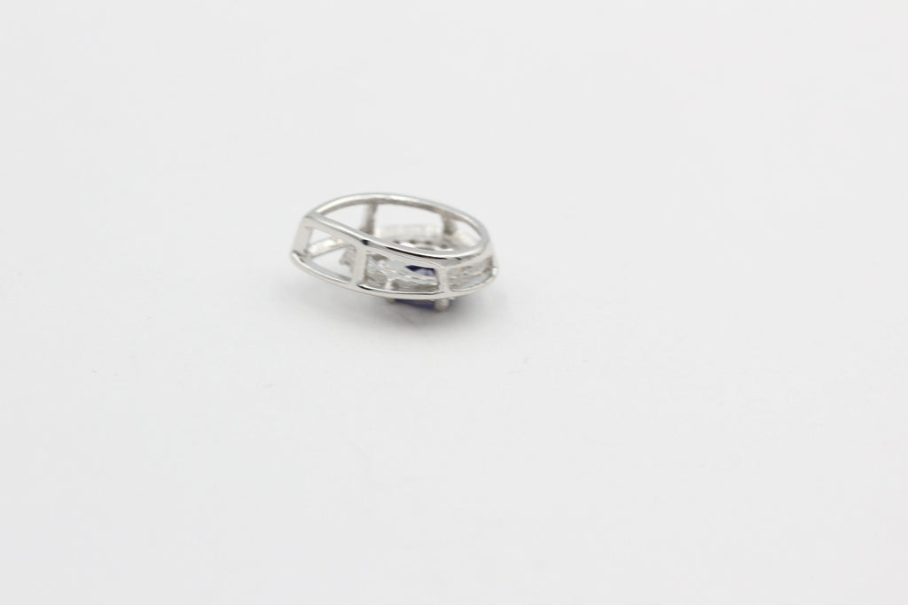 Edler 0,51 Carat Iolith Anhänger 925 Silber Luchssaphir Top