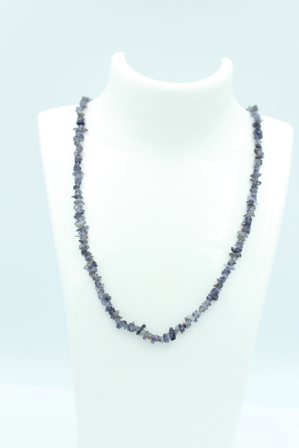 38,1  Carat funkelndes Iolith Collier Splitterkette 925 Silber mit Verlängerung