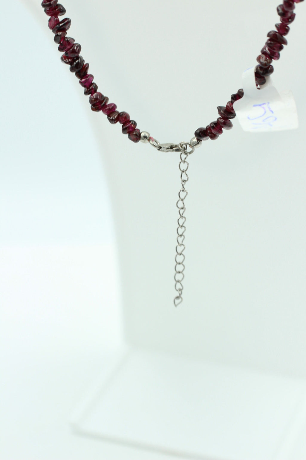 38 Carat Rhodolith Collier Kette Splitterkette 925 Sterling Silber Edelstein