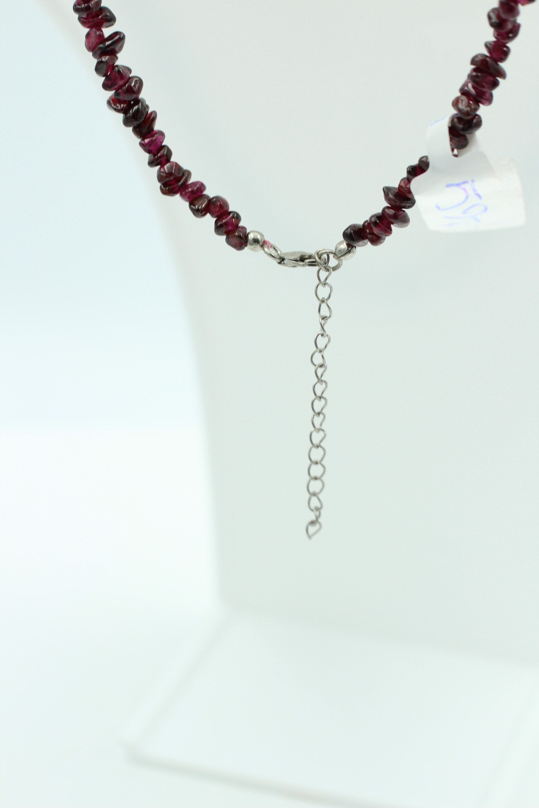38 Carat Rhodolith Collier Kette Splitterkette 925 Sterling Silber Edelstein