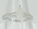 0,83 Carat Mondstein Ring 925 Silber Regenbogen Mondstein Grasse 60 / 9 / 19,1