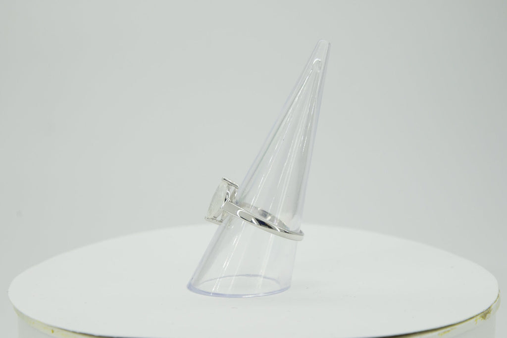 0,83 Carat Mondstein Ring 925 Silber Regenbogen Mondstein Grasse 60 / 9 / 19,1