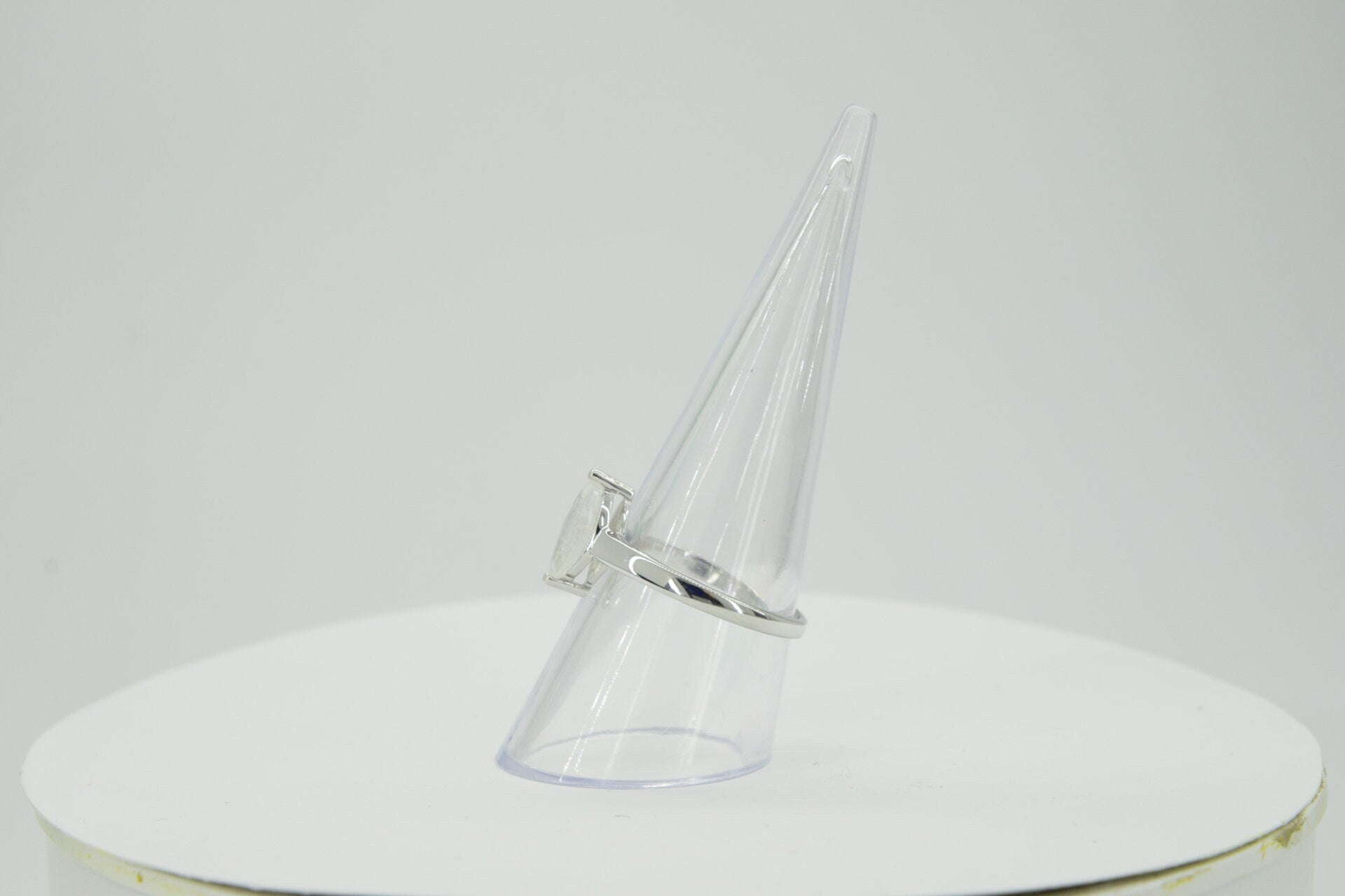 0,83 Carat Mondstein Ring 925 Silber Regenbogen Mondstein Grasse 60 / 9 / 19,1