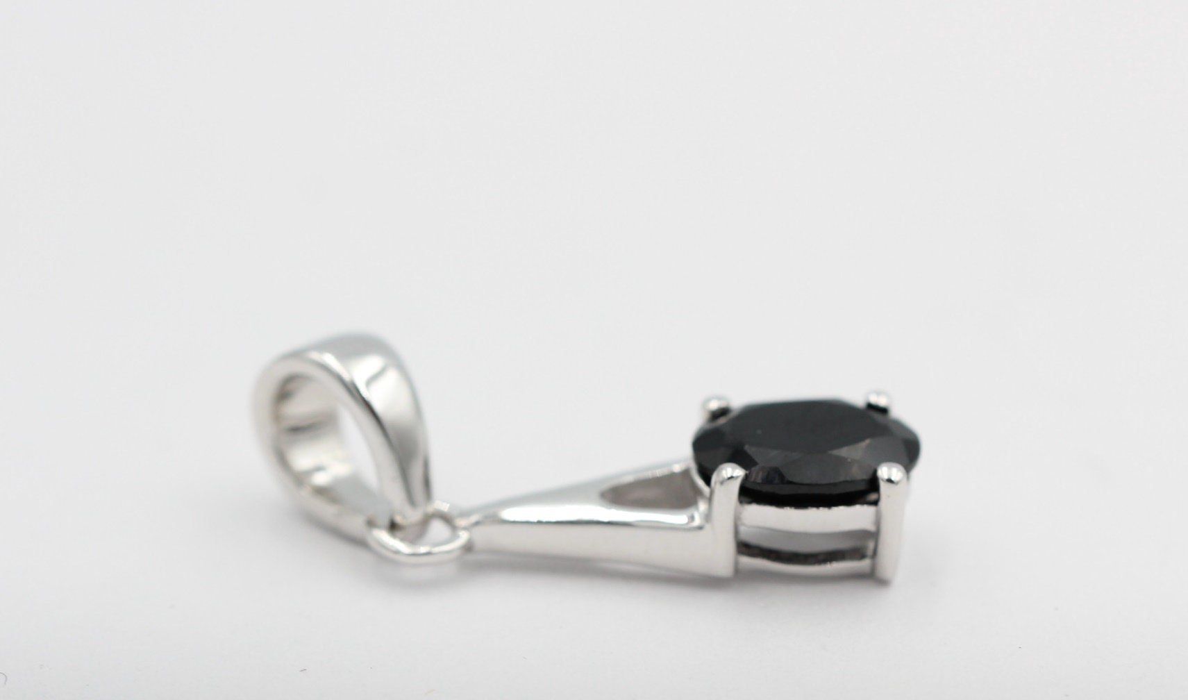 0,72  Carat Onyx Anhänger 925 Silber Onyxanhänger