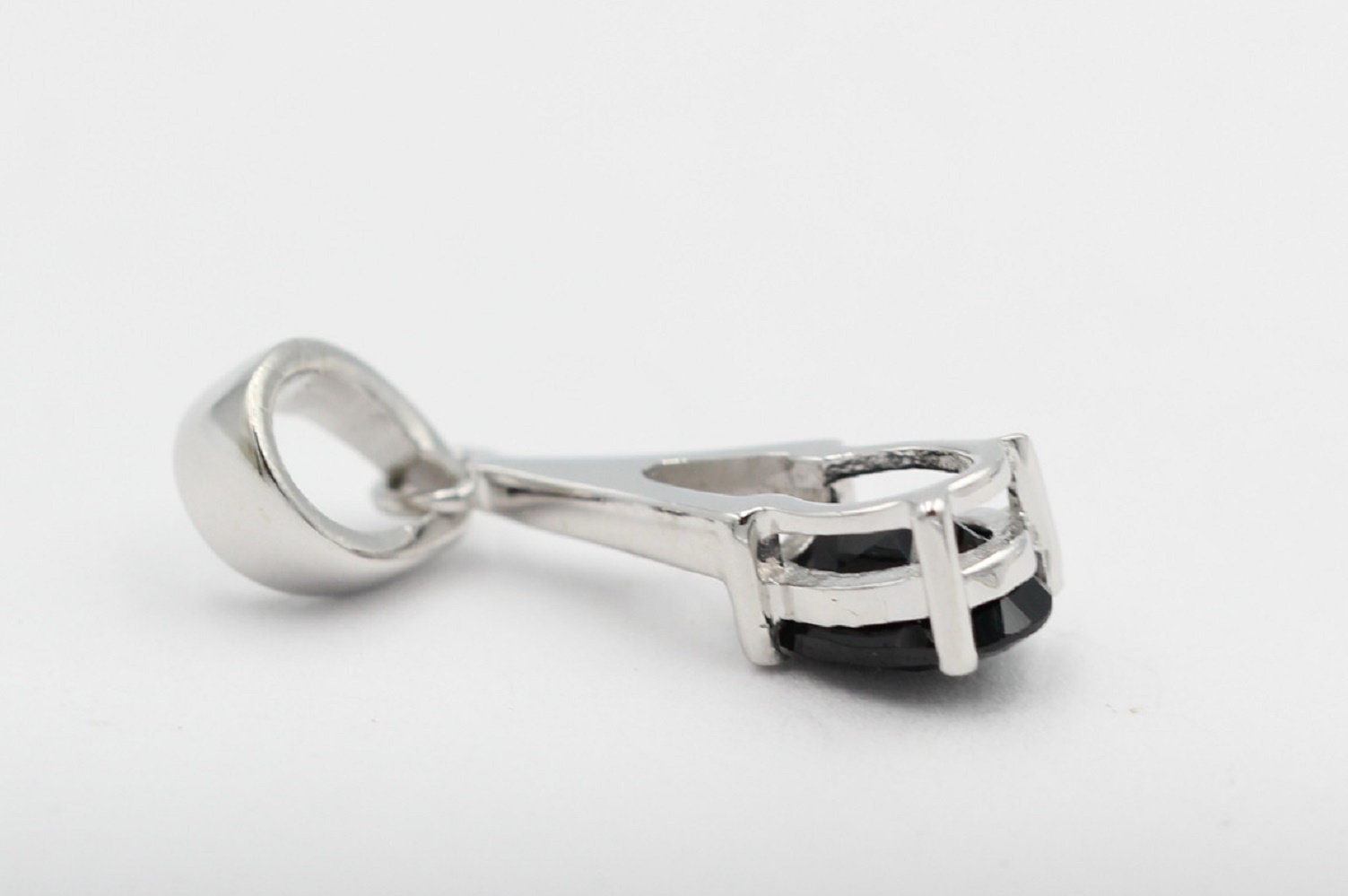 0,72  Carat Onyx Anhänger 925 Silber Onyxanhänger