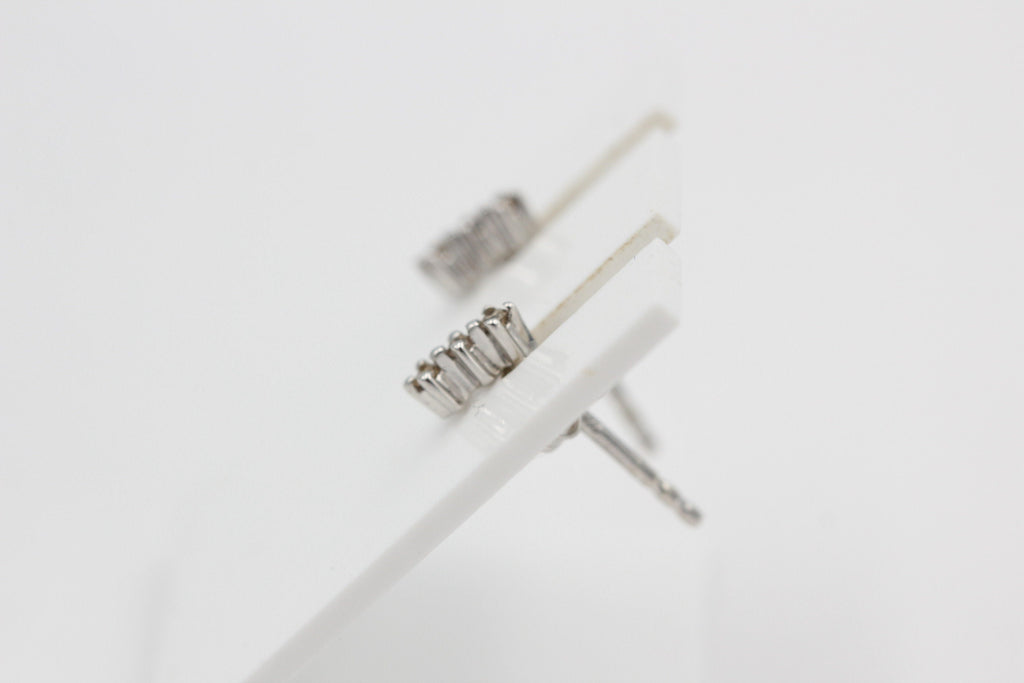 Edle 0,05 Carat champangner Diamant Ohrstecker 925 Silber Diamantohrstecker Top