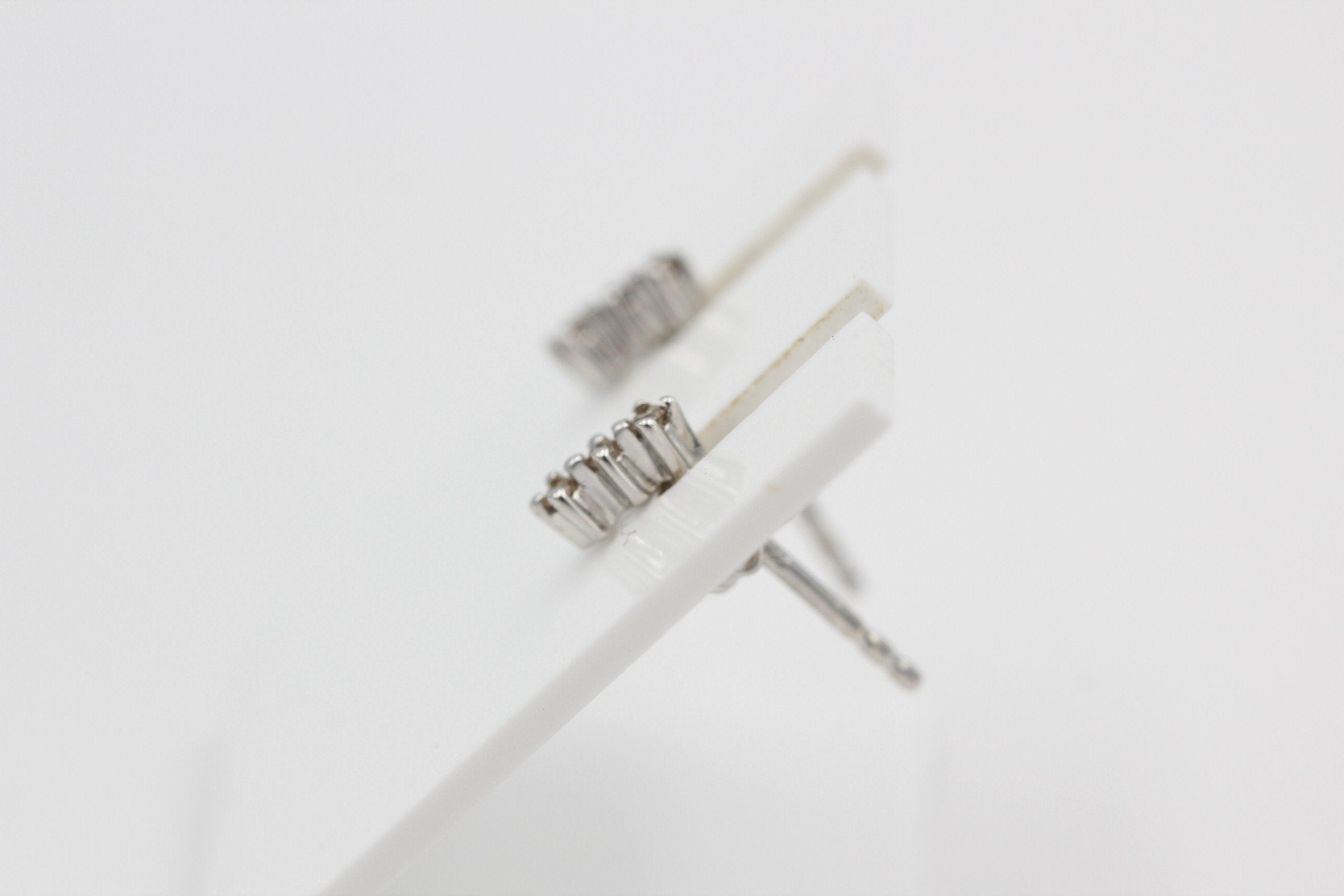 Edle 0,05 Carat champangner Diamant Ohrstecker 925 Silber Diamantohrstecker Top