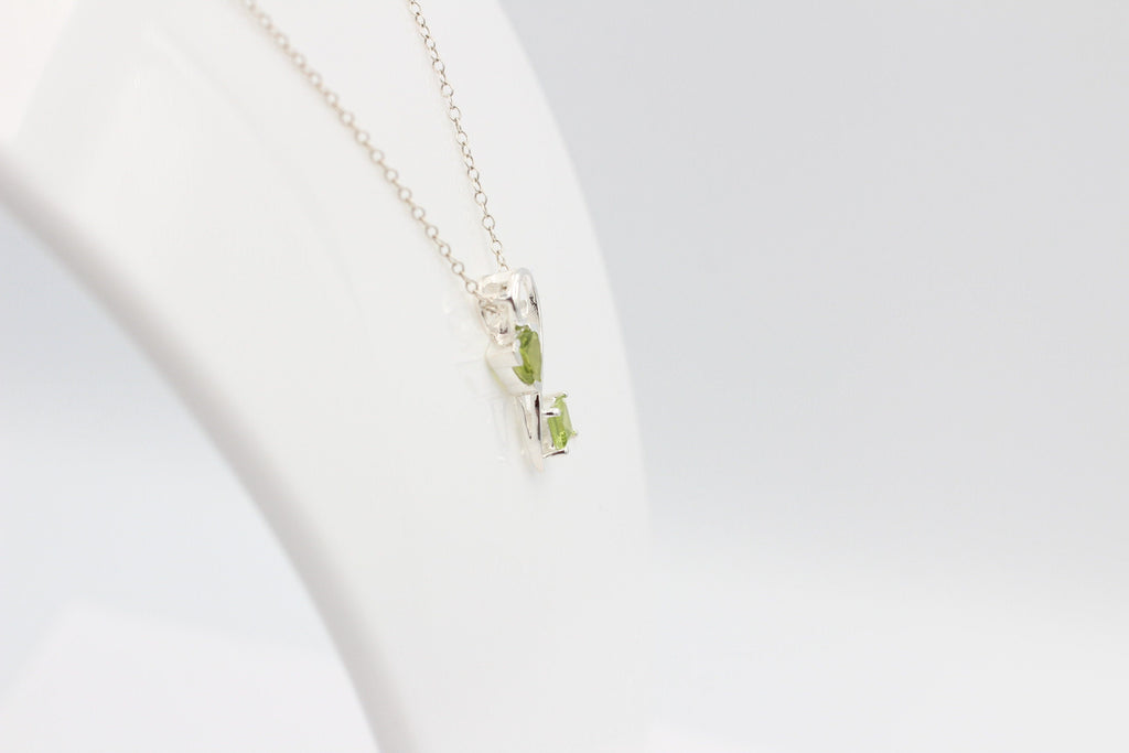 Edler 1,3 Carat Peridot Design Anhänger 925 Silber  Olivin Schmuck