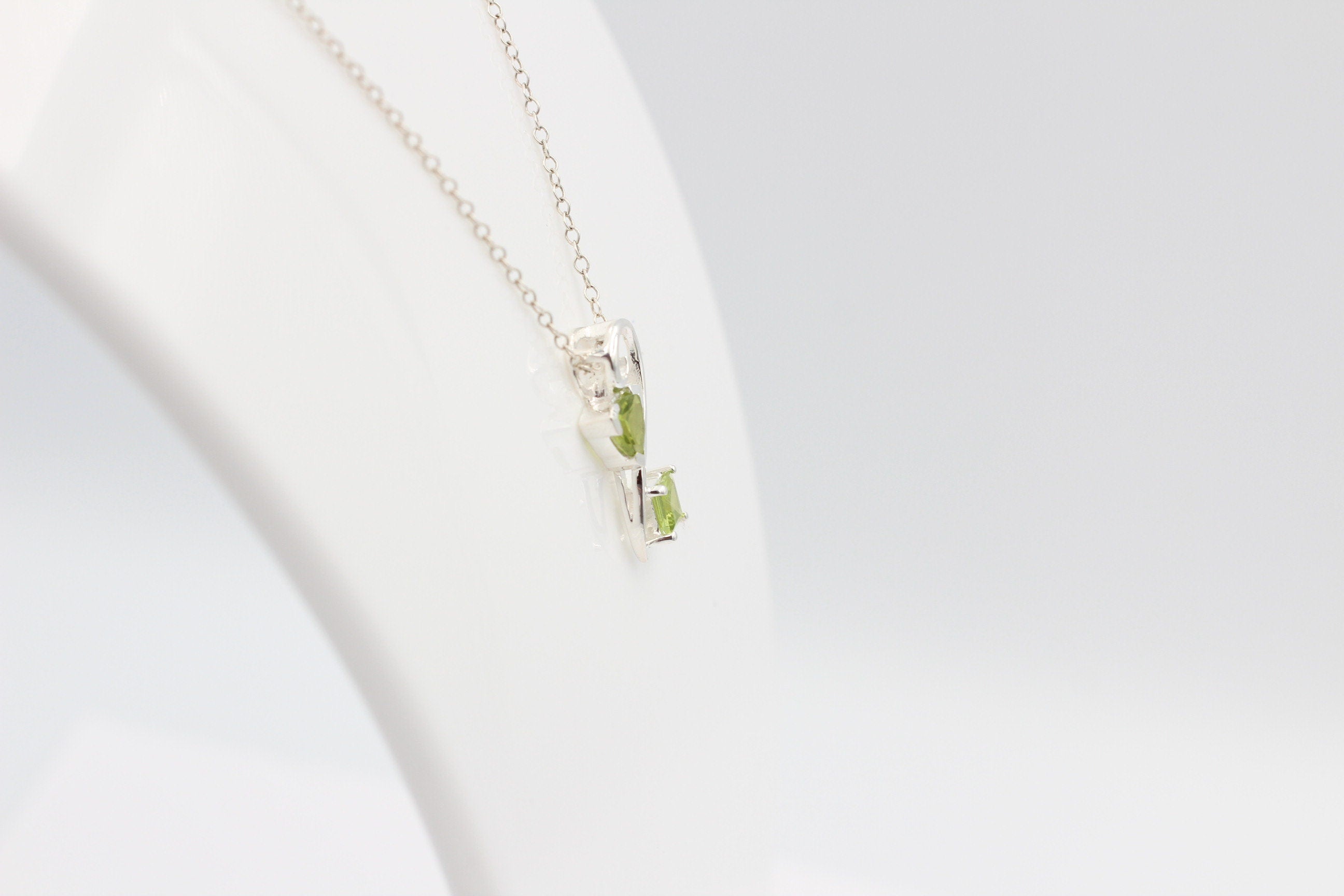 Edler 1,3 Carat Peridot Design Anhänger 925 Silber  Olivin Schmuck