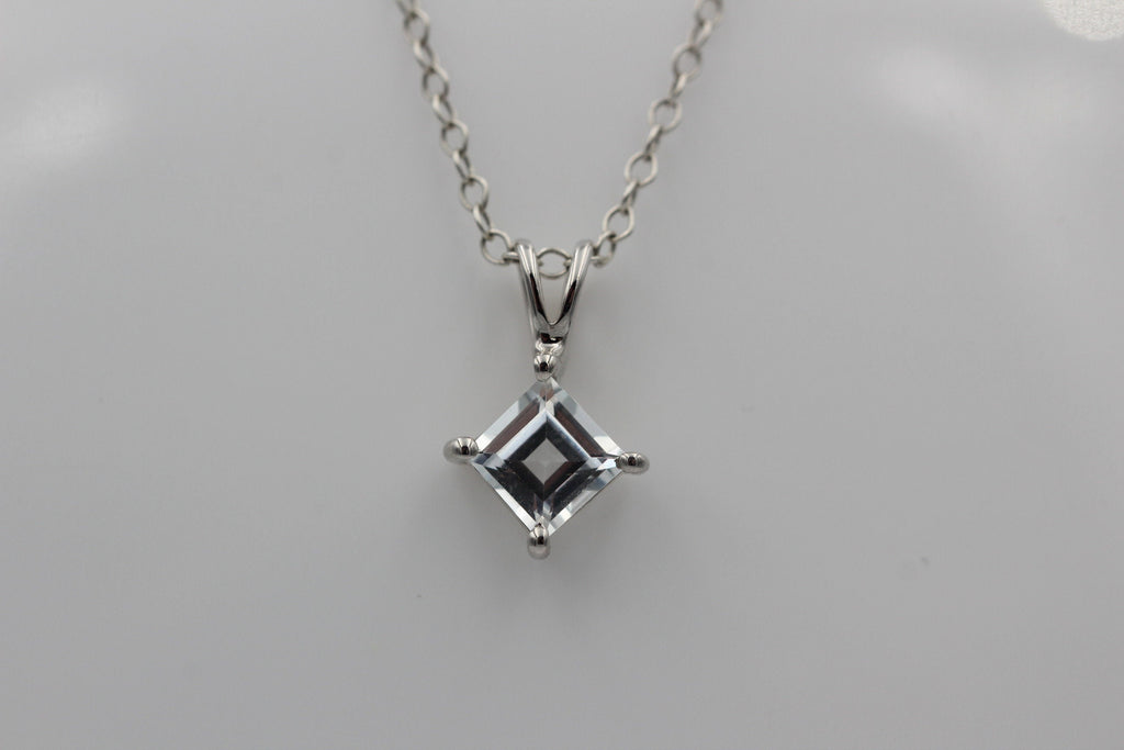 1 Carat Weißtopas Anhänger 925 Silber  weißer Topas Topasschmuck