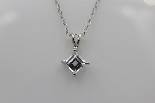 1 Carat Weißtopas Anhänger 925 Silber  weißer Topas Topasschmuck