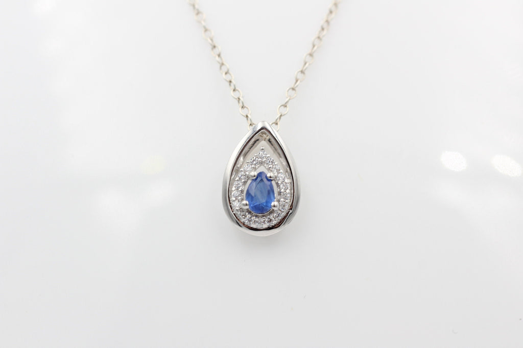 Edler 0,51 Carat Kyanit Anhänger 925 Silber  blauer Kyanit