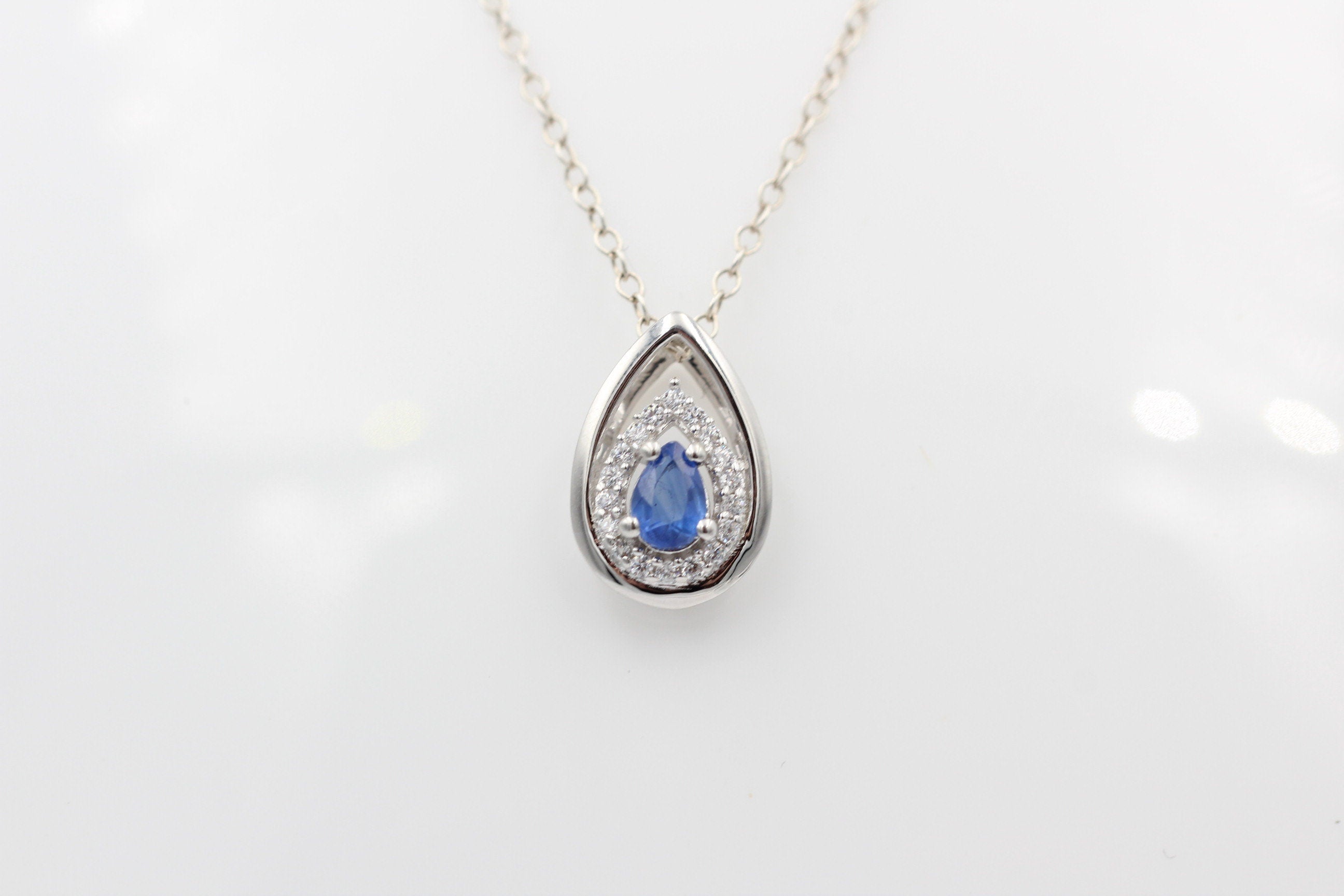 Edler 0,51 Carat Kyanit Anhänger 925 Silber  blauer Kyanit