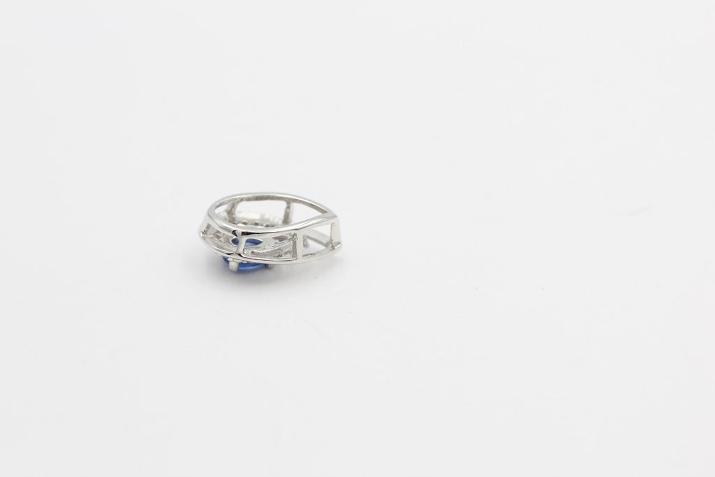 Edler 0,51 Carat Kyanit Anhänger 925 Silber  blauer Kyanit