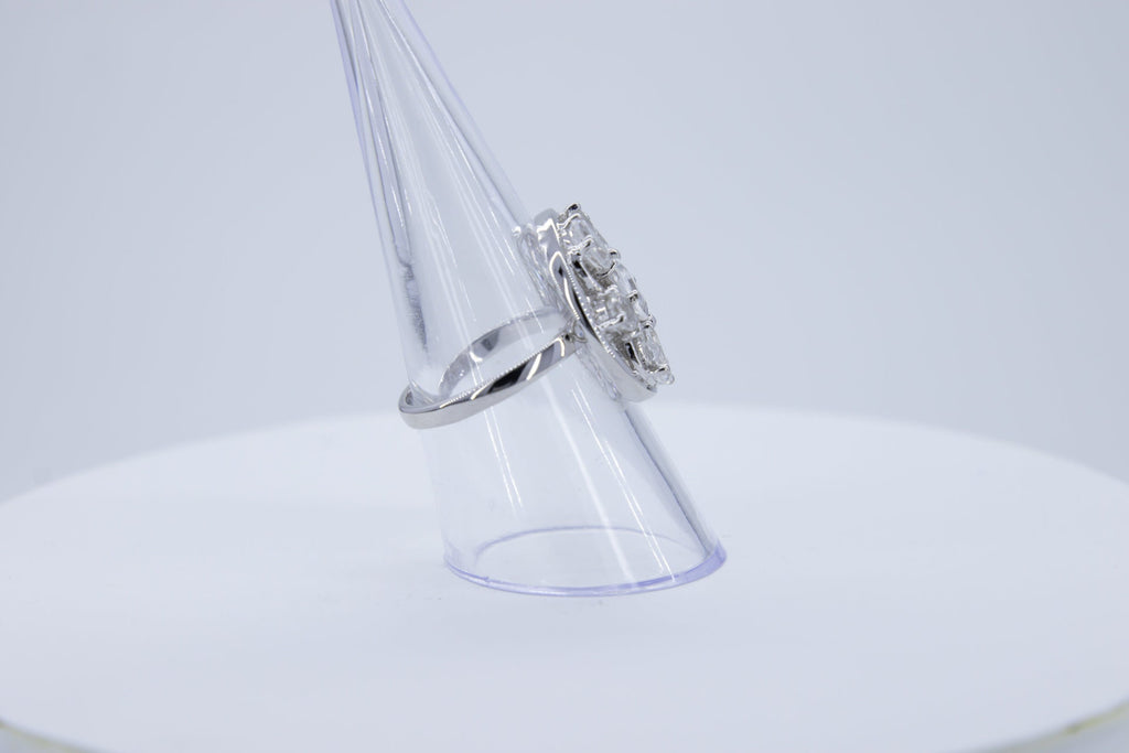 Design pur 3,9 Carat Iolith  Ring 925 Silber Grasse 58 / 8/ 18,5 Wassersaphir