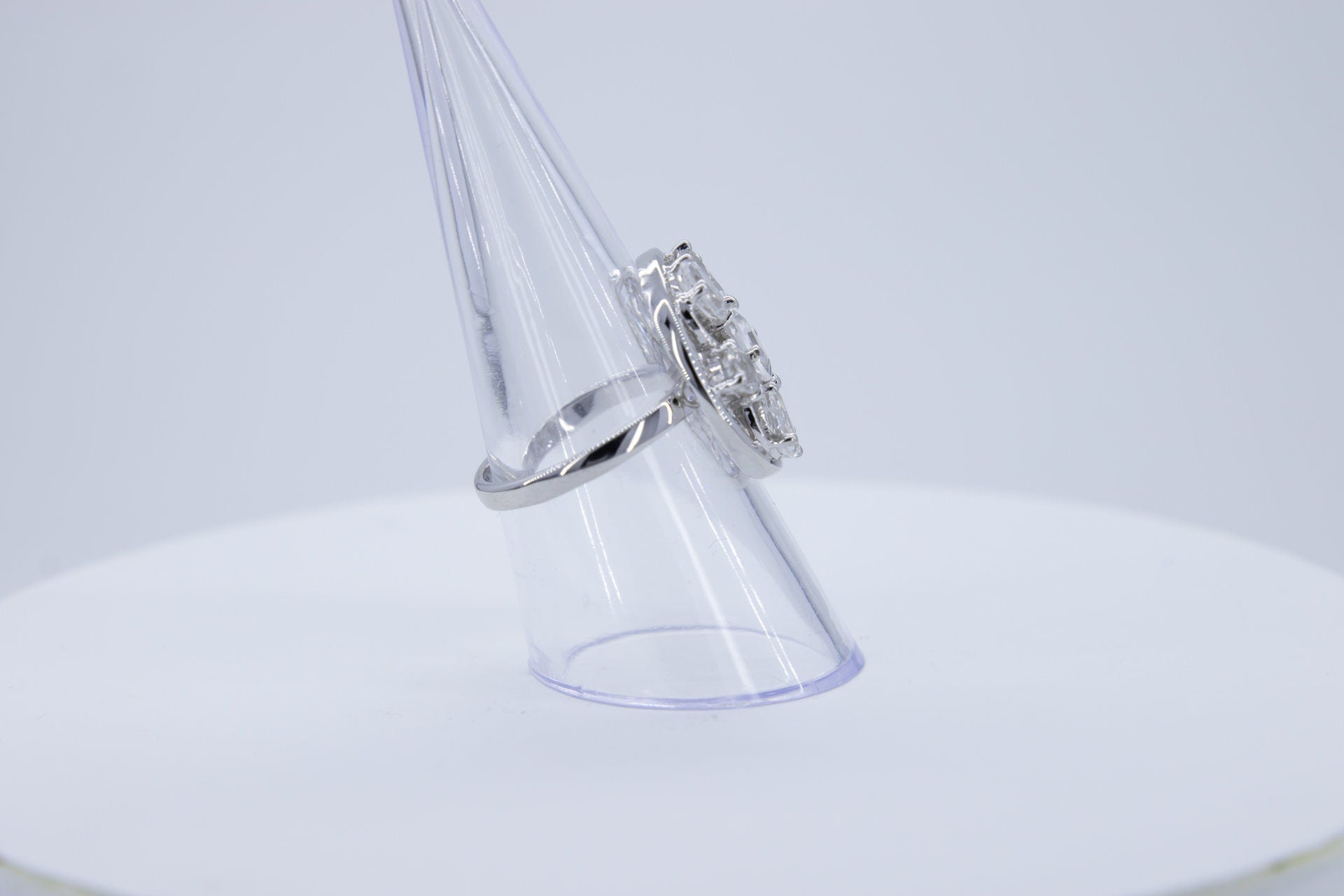 Design pur 3,9 Carat Iolith  Ring 925 Silber Grasse 58 / 8/ 18,5 Wassersaphir