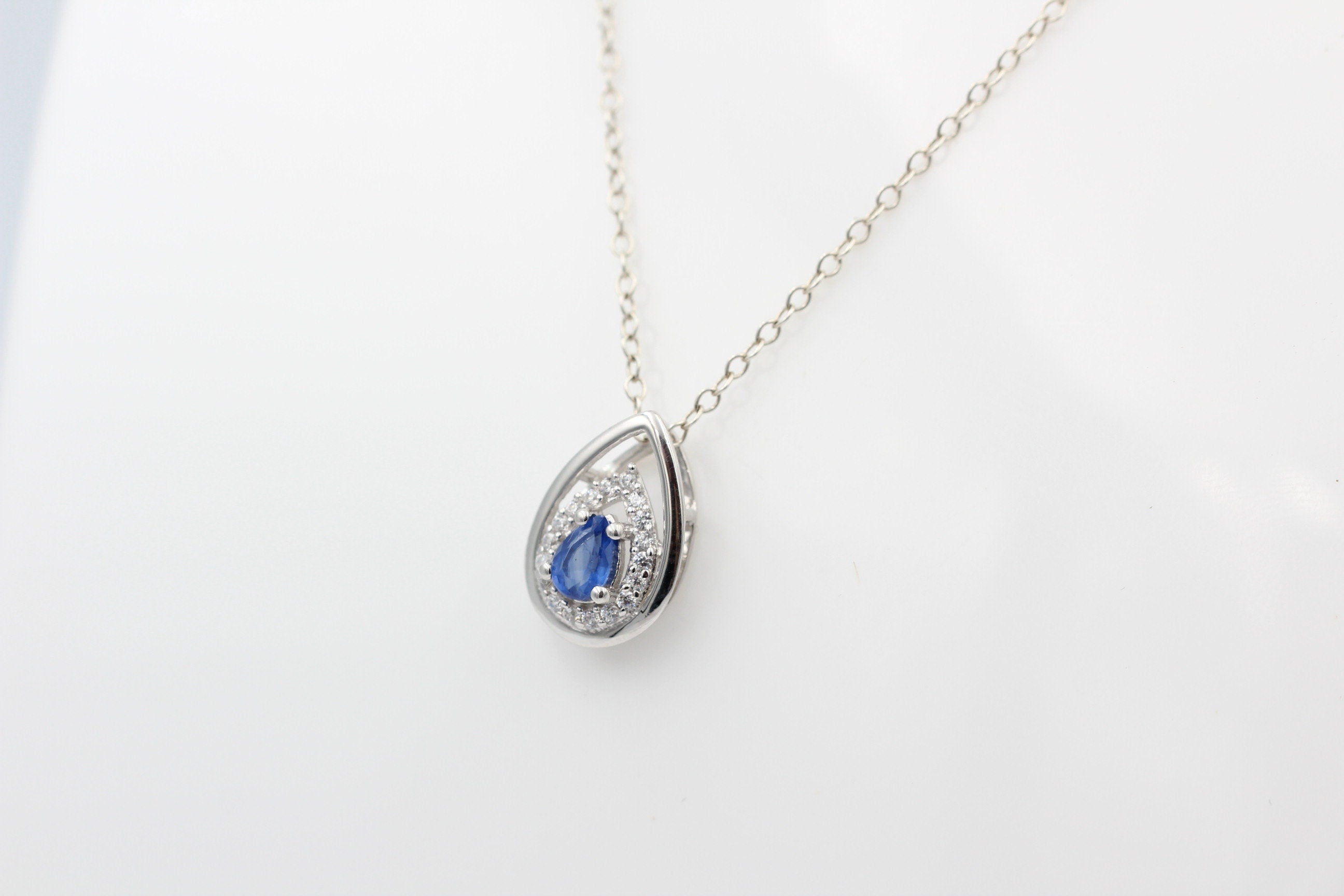 Edler 0,51 Carat Kyanit Anhänger 925 Silber  blauer Kyanit