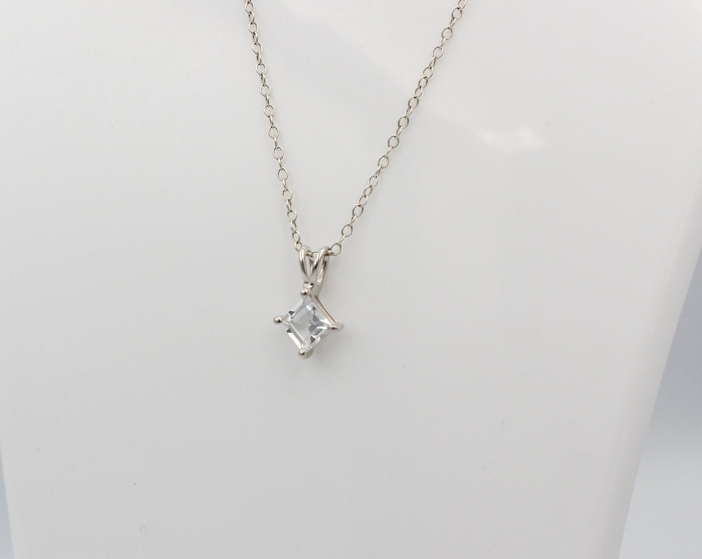 1 Carat Weißtopas Anhänger 925 Silber  weißer Topas Topasschmuck