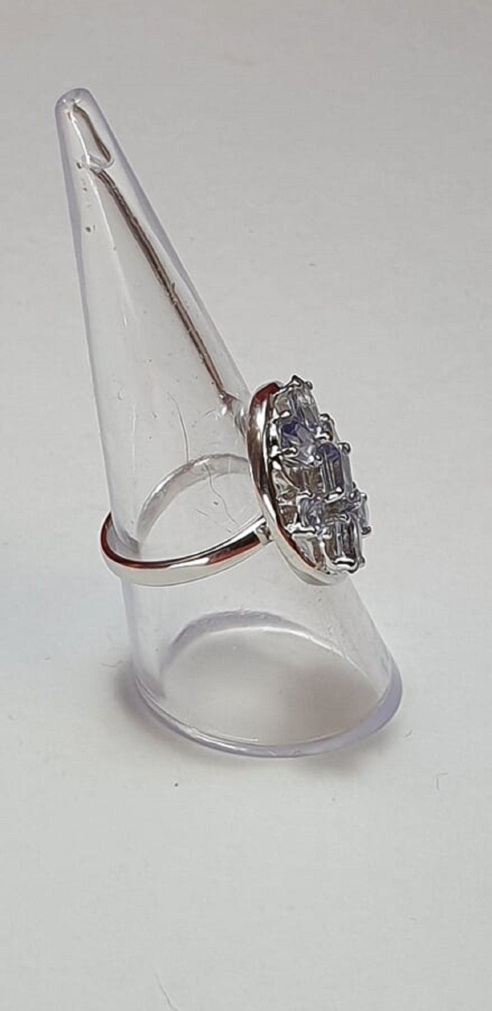 Design pur 3,9 Carat Iolith  Ring 925 Silber Grasse 58 / 8/ 18,5 Wassersaphir