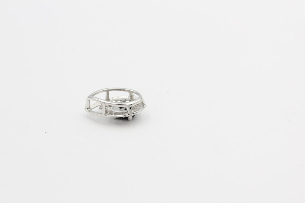 Edler 0,51 Carat schwarzer Onyx Anhänger 925 Silber Collier Kette Onyx Anhänger