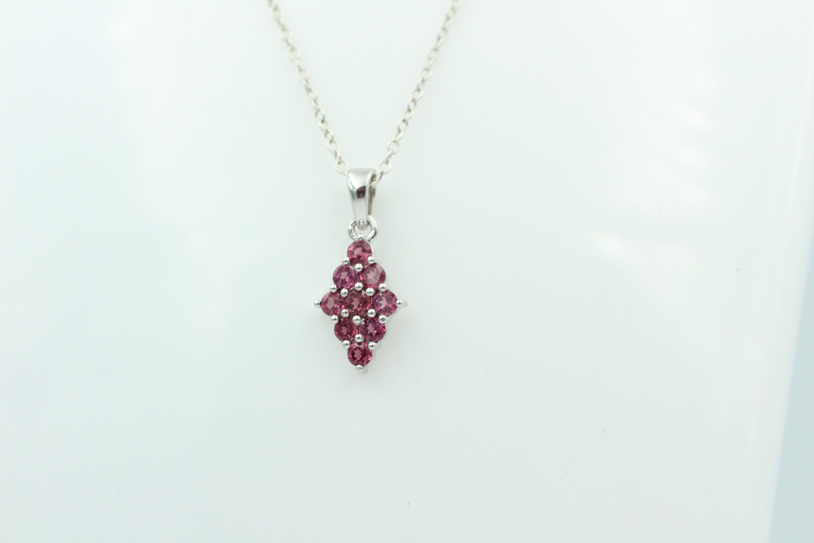 1,75  Carat Umbalit Granat Anhänger 925 Silber  seltener Umbalit