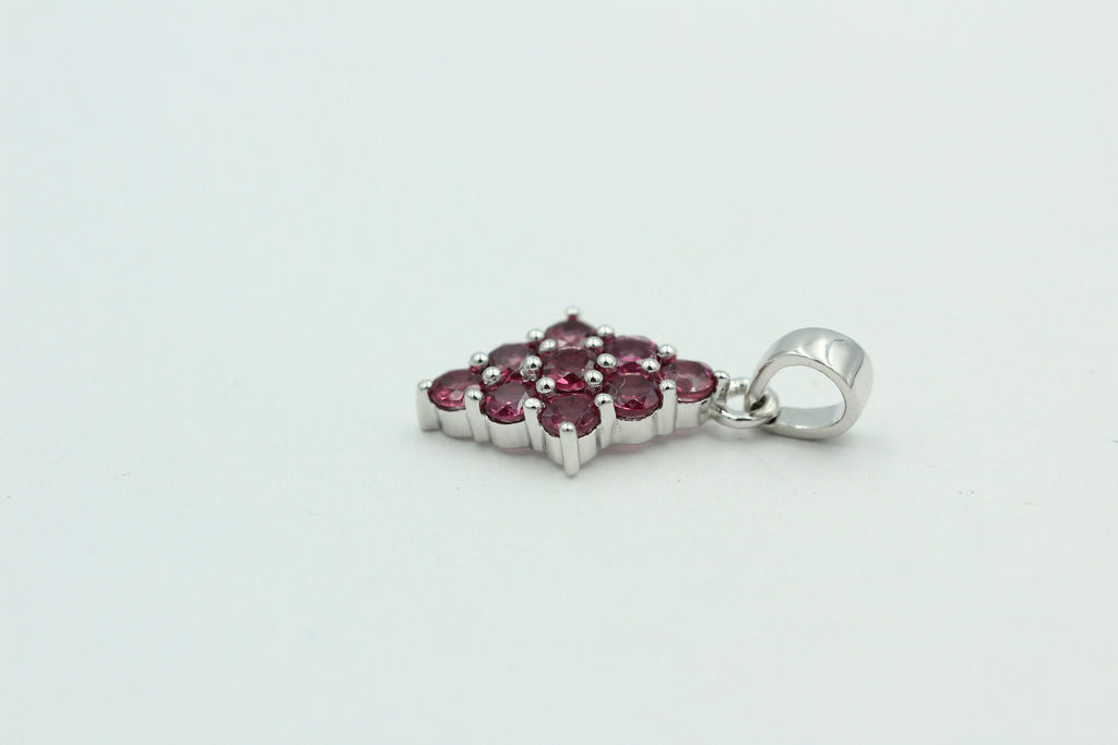 1,75  Carat Umbalit Granat Anhänger 925 Silber  seltener Umbalit