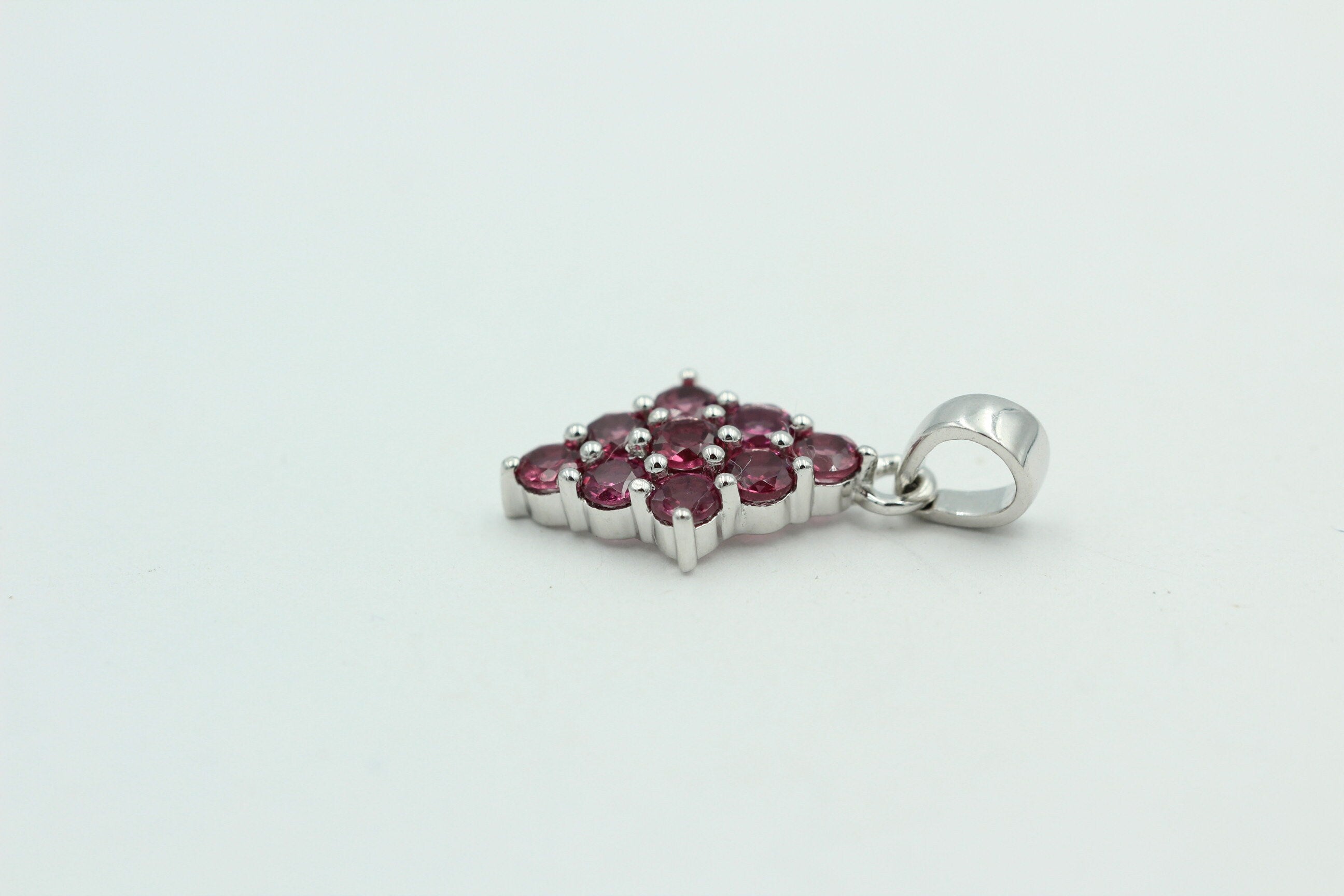 1,75  Carat Umbalit Granat Anhänger 925 Silber  seltener Umbalit