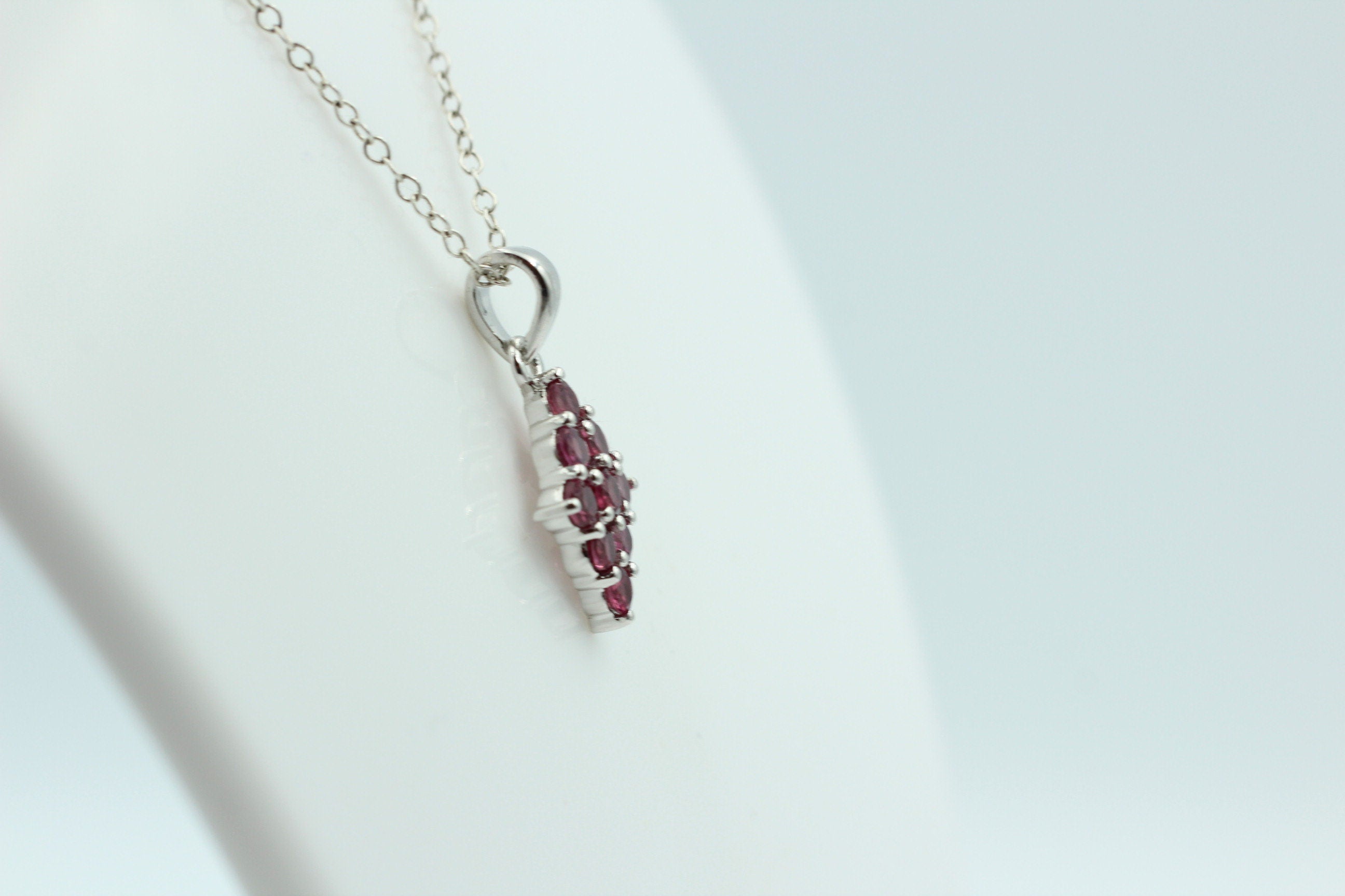 1,75  Carat Umbalit Granat Anhänger 925 Silber  seltener Umbalit
