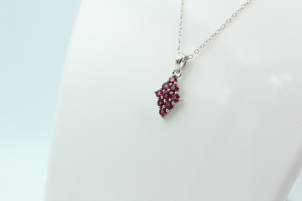 1,75  Carat Umbalit Granat Anhänger 925 Silber  seltener Umbalit