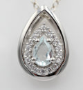Edler 0,51 Carat Aquamarin Anhänger 925 Silber  wunderschöner Edelstein