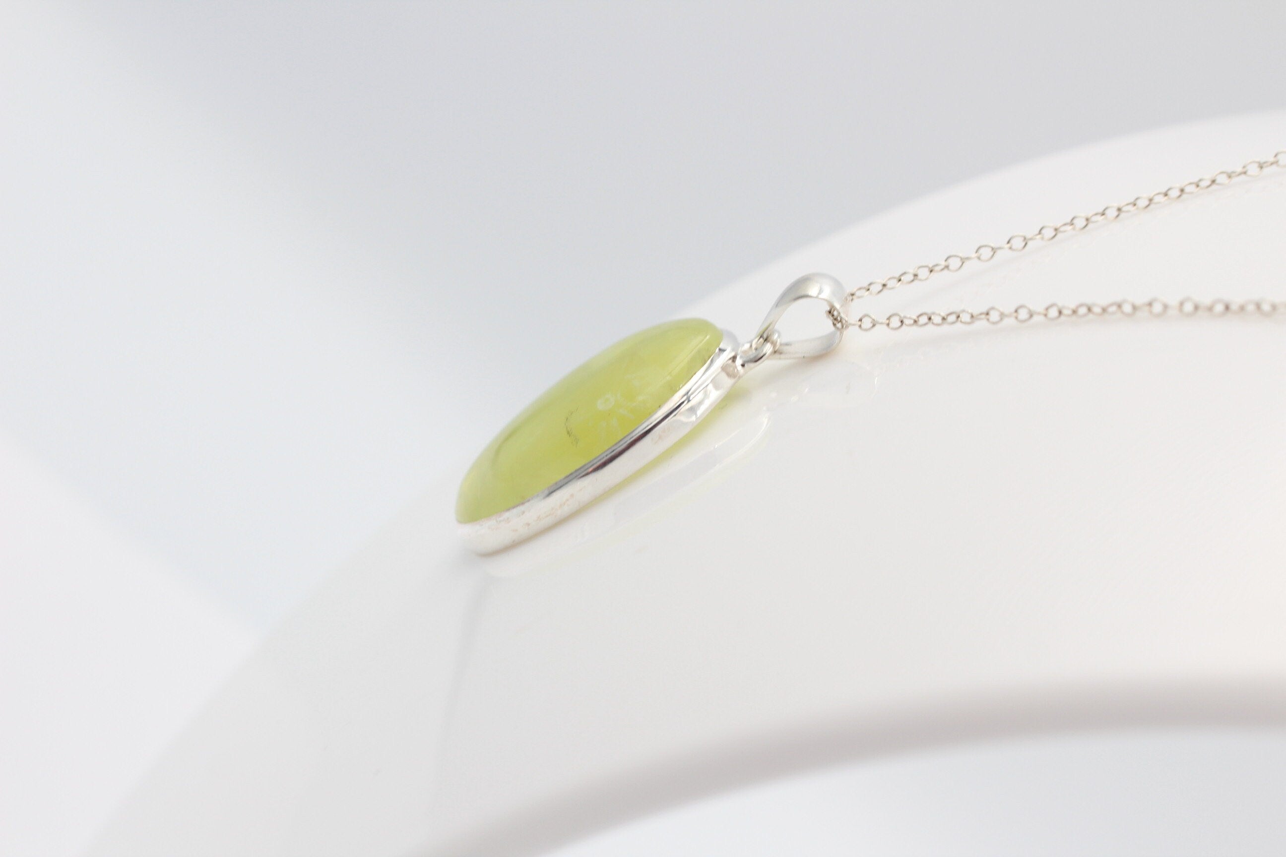 61,5 Carat Limonentopas Anhänger 925 Silber  Limonen Topas  Schmuck