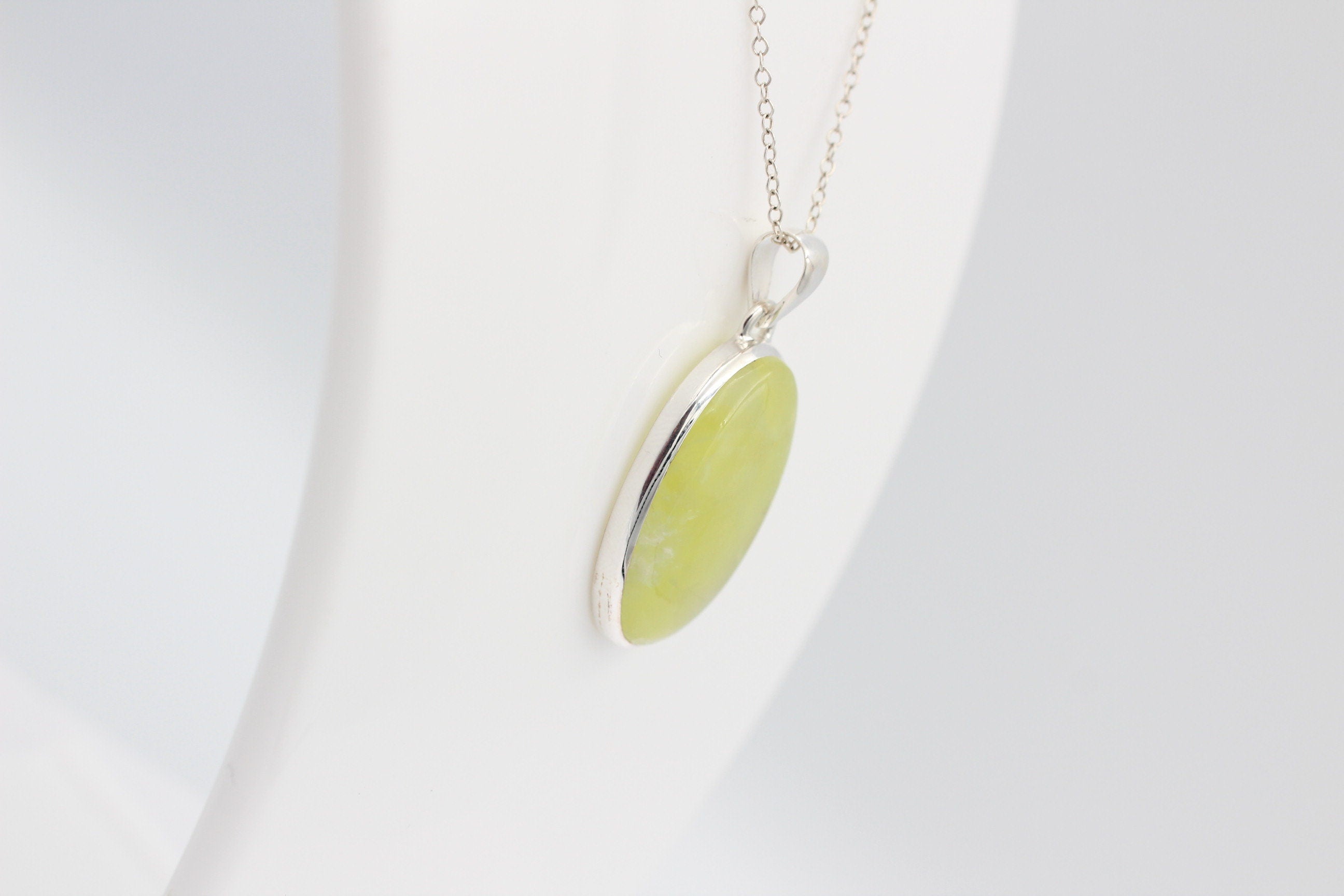 61,5 Carat Limonentopas Anhänger 925 Silber  Limonen Topas  Schmuck