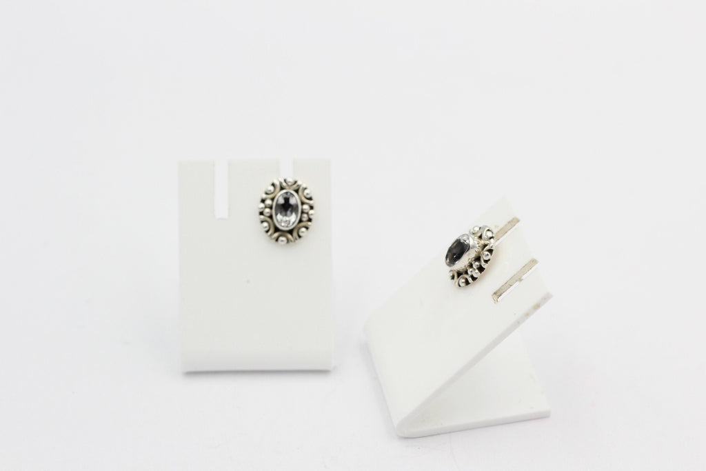 Edle 1,0 Carat Weitopas Ohrstecker 925 Silber Edelstein Ohrstecker Top Top
