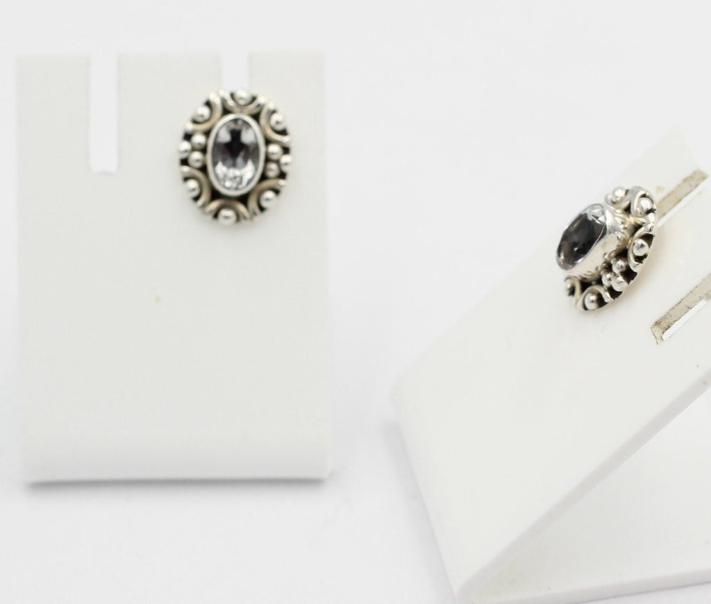 Edle 1,0 Carat Weitopas Ohrstecker 925 Silber Edelstein Ohrstecker Top Top