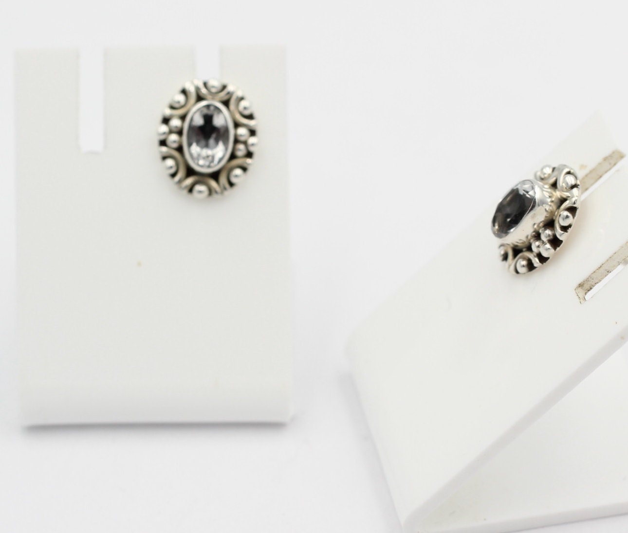 Edle 1,0 Carat Weitopas Ohrstecker 925 Silber Edelstein Ohrstecker Top Top