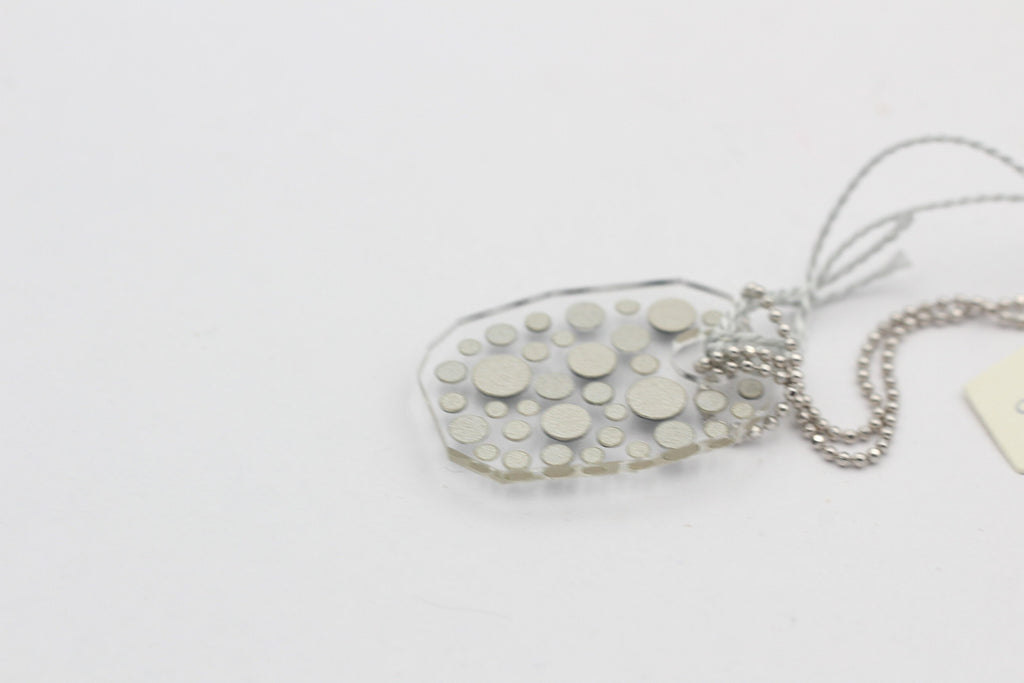 Collier Bubble mit Swarovski-Elements Jet mit 925 Silber Kette
