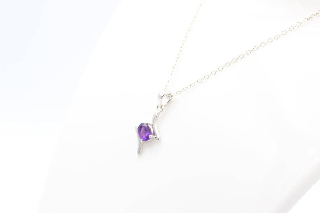 0,72 Carat afrikanischer Amethyst Anhänger 925 Silber aus Afrika
