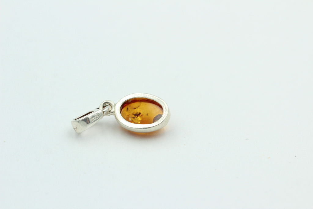 Bernstein Anhänger 925 Silber Collier Kette Bernsteinanhänger Top Edel