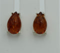 Edler Bernstein Ohrstecker Unisex 925 Silber Ohrschmuck Bernsten aus Litauen
