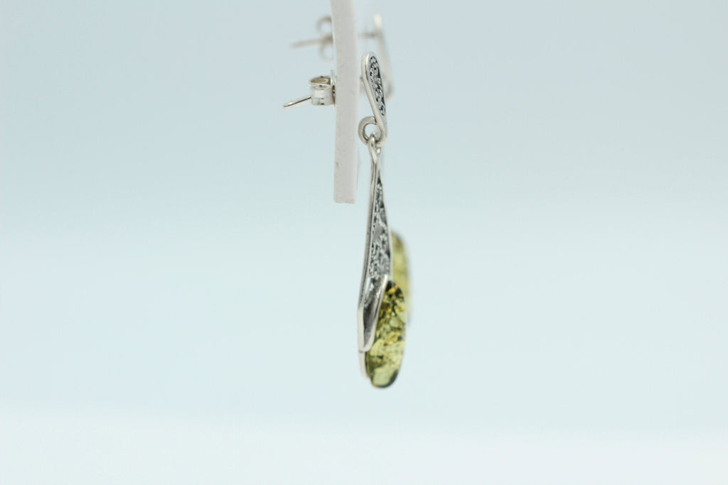 Edle filigrane Bernstein Ohrhanger Ohrstecker 925 Silber filigraner Ohrschmuck