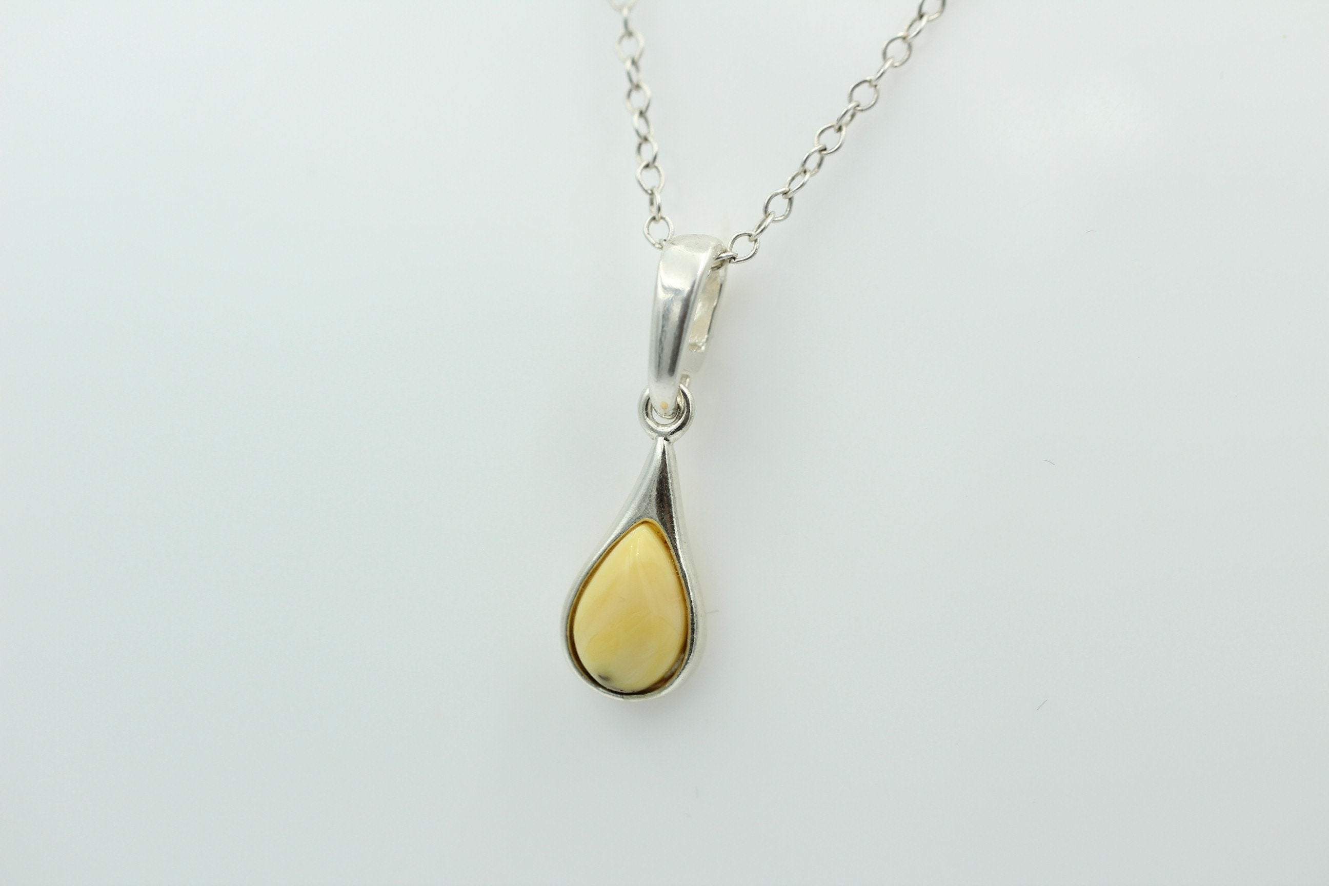 Bernstein Anhänger 925 Silber Collier Kette edel und schön Traum eines Anhängers