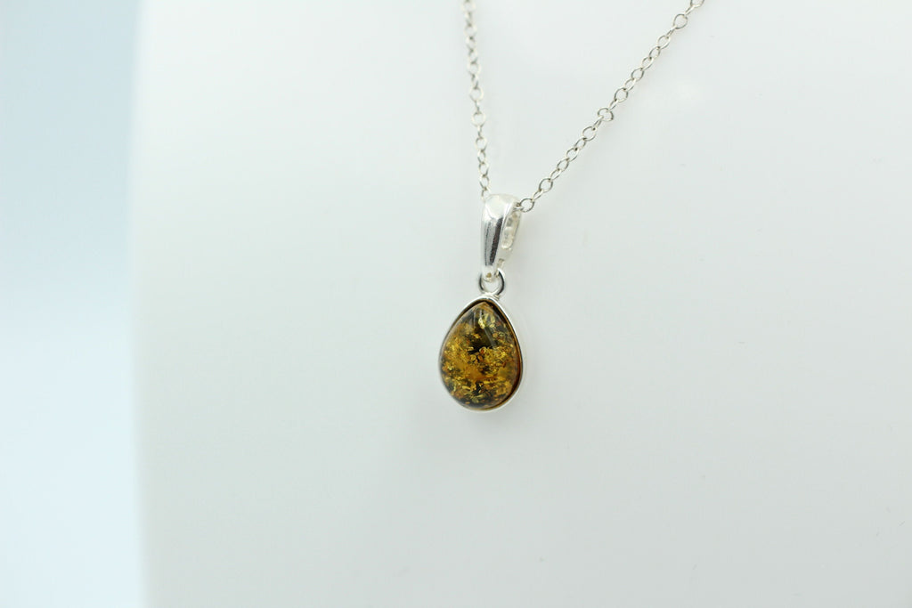 Bernstein Anhänger 925 Silber Collier Kette edel und schön Traum eines Anhängers