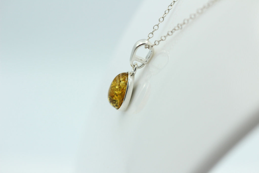 Bernstein Anhänger 925 Silber Collier Kette edel und schön Traum eines Anhängers