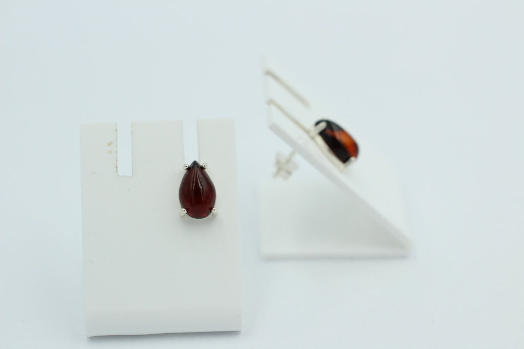 Edler Bernstein Ohrstecker Unisex 925 Silber Ohrschmuck Bernsten aus Litauen