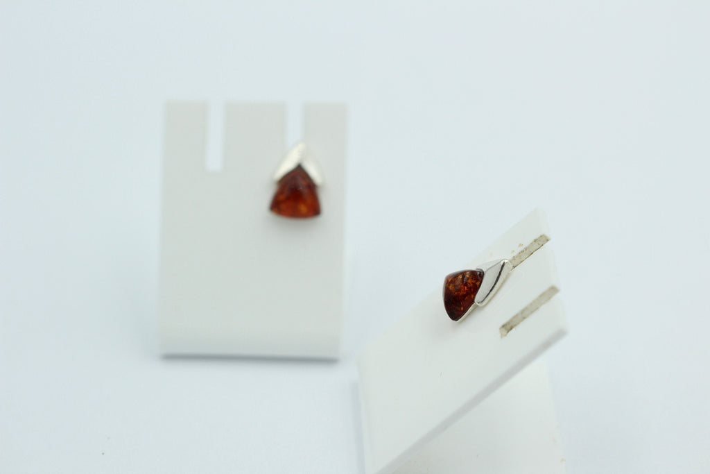 Edler Bernstein Ohrstecker Unisex 925 Silber Ohrschmuck Bernsten aus Litauen