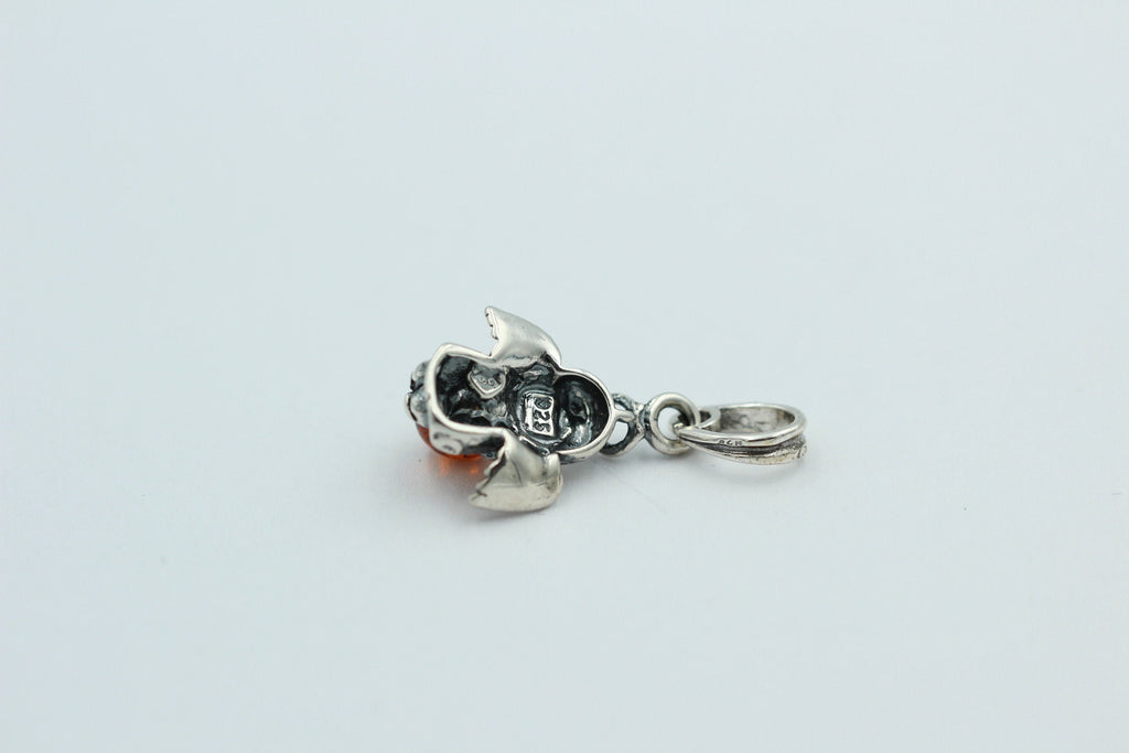 Engelanhänger mit Bernstein 925 Silber Engelanhänhänger Top Edel Silber