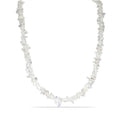 45,5 Carat Bergkristall Collier Kette Splitterkette 925 Sterling Silber Top