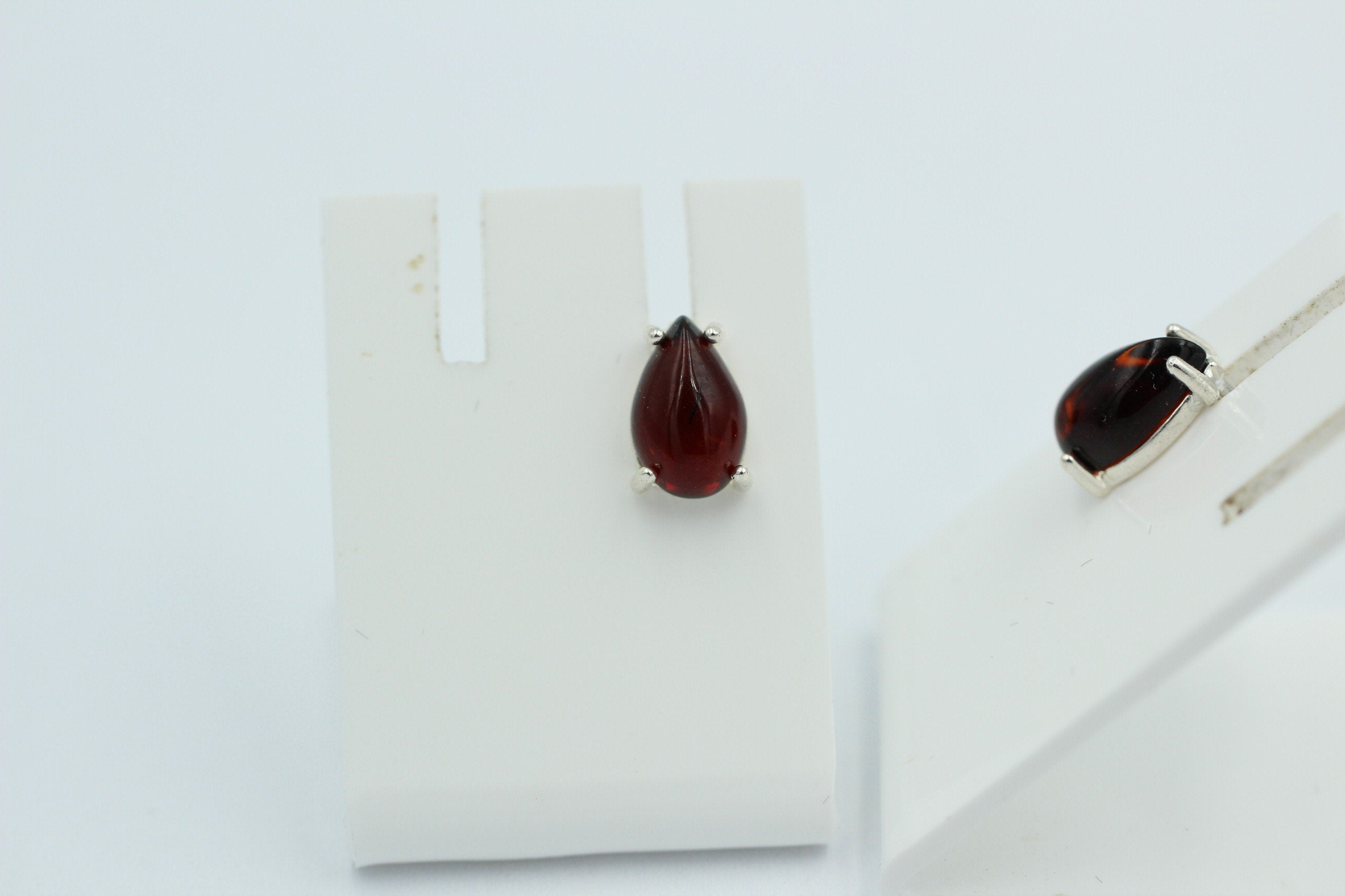 Edler Bernstein Ohrstecker Unisex 925 Silber Ohrschmuck Bernsten aus Litauen
