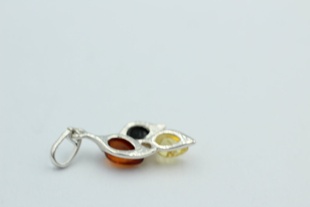 Edler Anhänger Bernstein 925 Silber Collier Kette Bernstein aus Letland